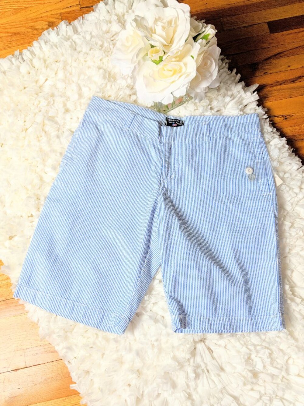*RALPH LAUREN Polo Jeans Plaid shorts Sz 8
